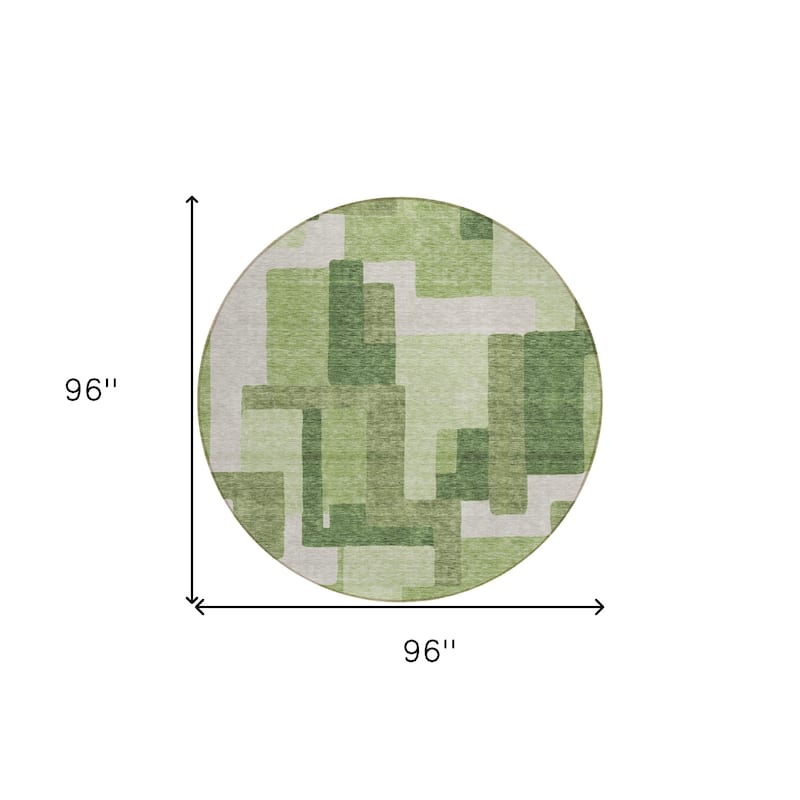 HomeRoots Abstract Transitional Rectangle Outdoor Rug