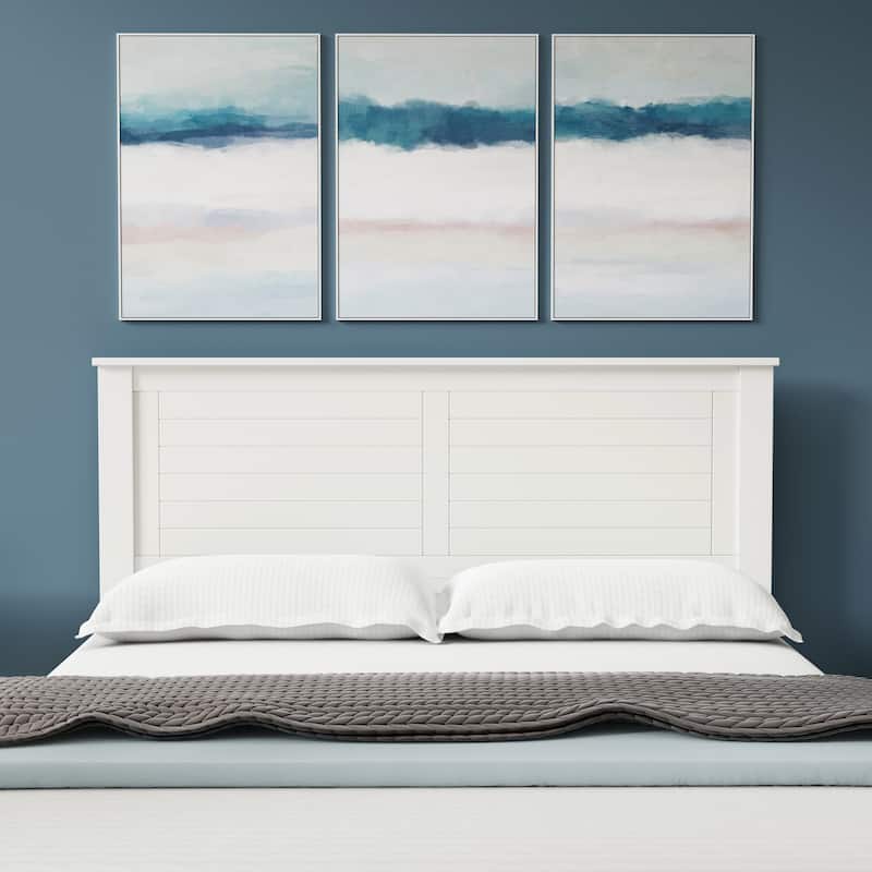 Campagne Wood Headboard - Queen - Gloss White