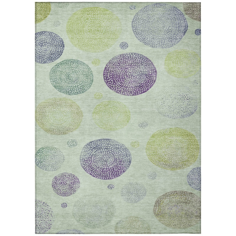 HomeRoots Geometric Transitional Rectangle Outdoor Rug