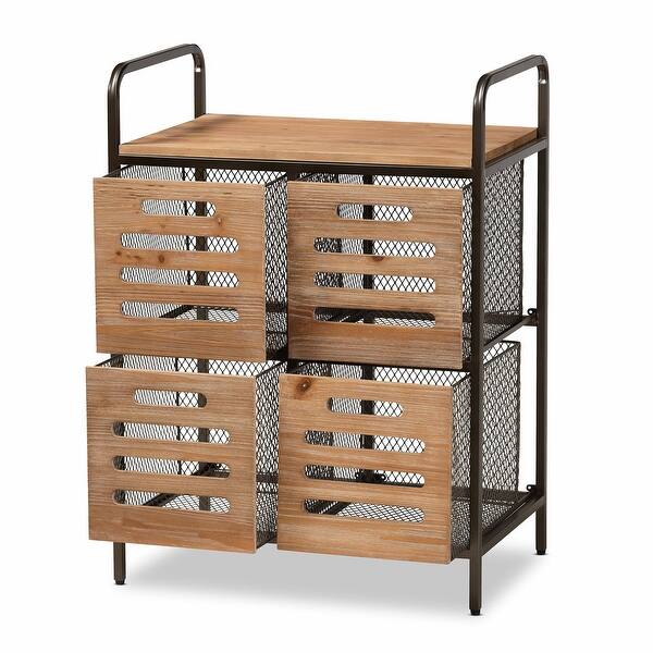 Shop Aila Modern Farmhouse Industrial Multipurpose Kitchen Cabinet Overstock 31980119