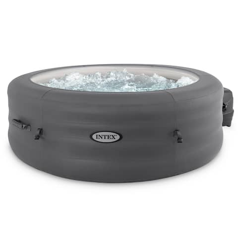 Intex SimpleSpa 4 Person Portable Inflatable Hot Tub Jet Spa with Pump and Cover - 104