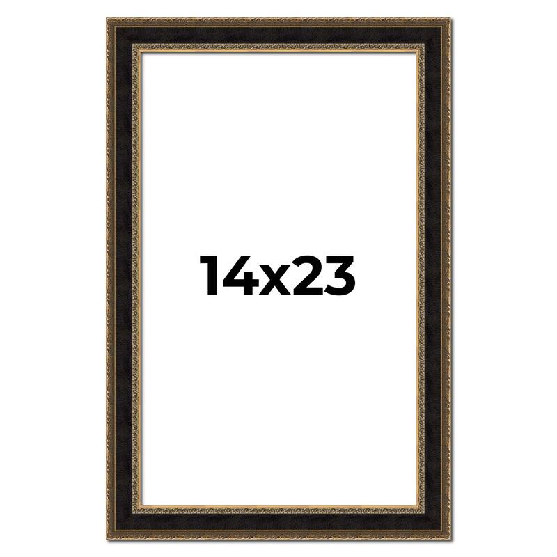 14x23 Frame Gold Antique Vintage Sold Wood Picture Frame | 1.75 Inch