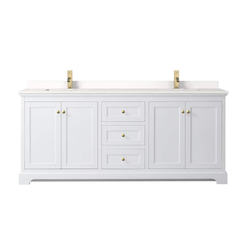 Wyndham Collection WCV232380D-QTZ-UNSMXX Avery 80" Free Standing