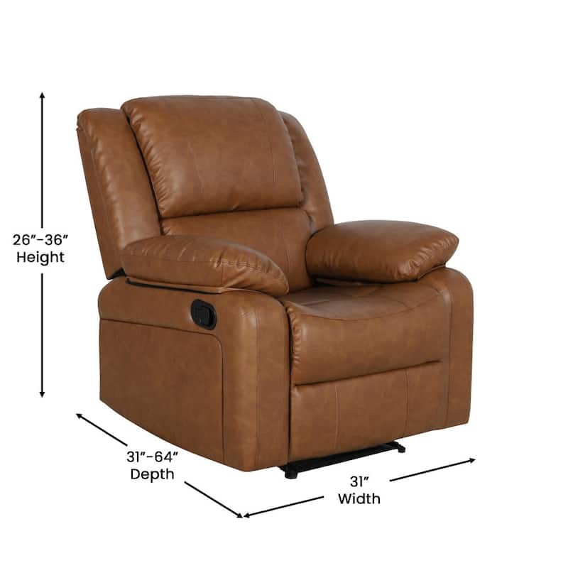 Microfiber Pillow Back Recliner