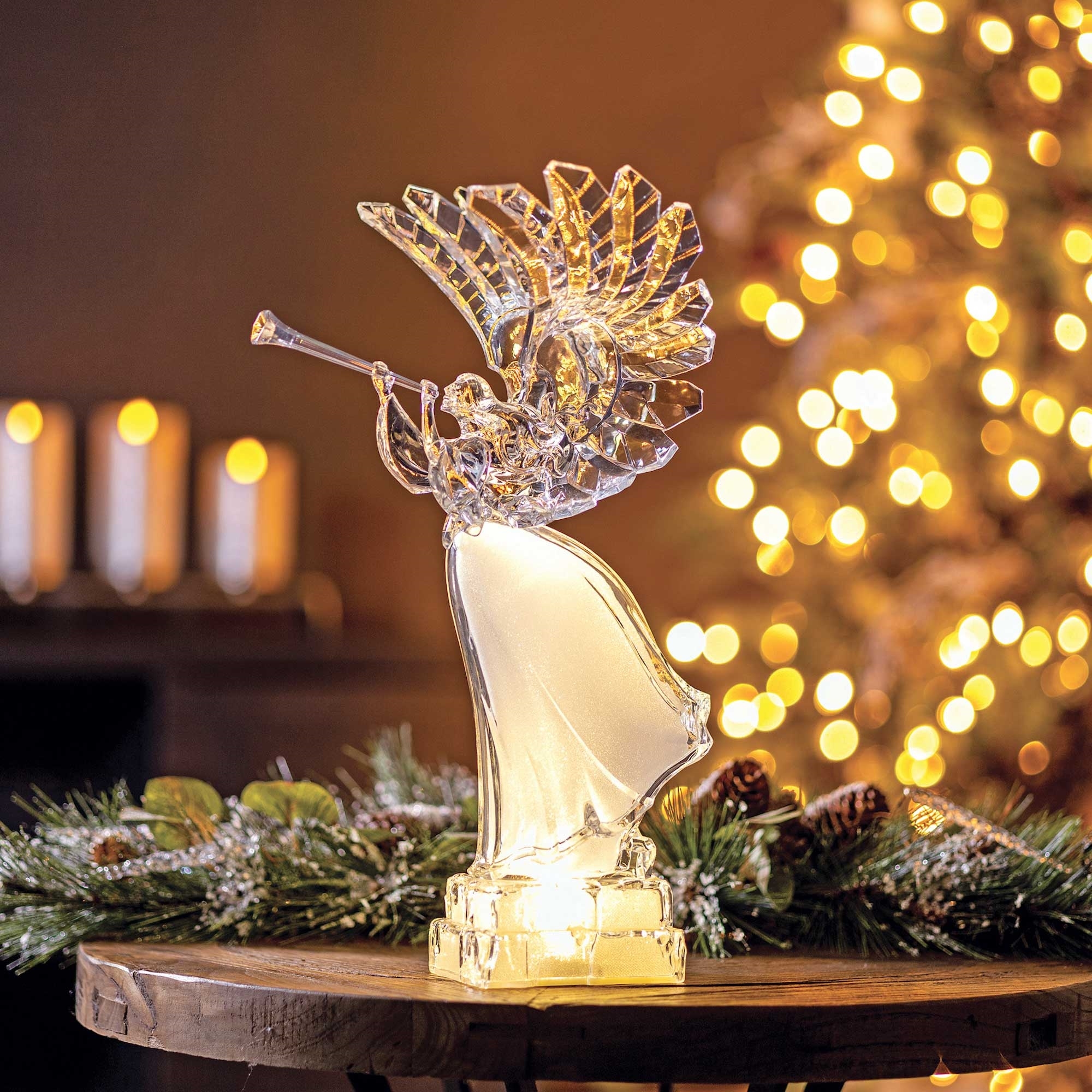 LED Holiday Angel with Trumpet 16.5 LED Holiday Angel with Trumpet 16.5