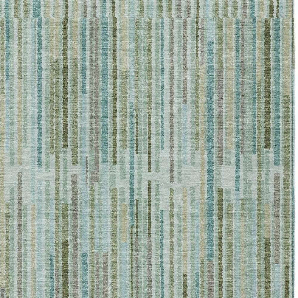 HomeRoots Striped Transitional Rectangle Outdoor Rug