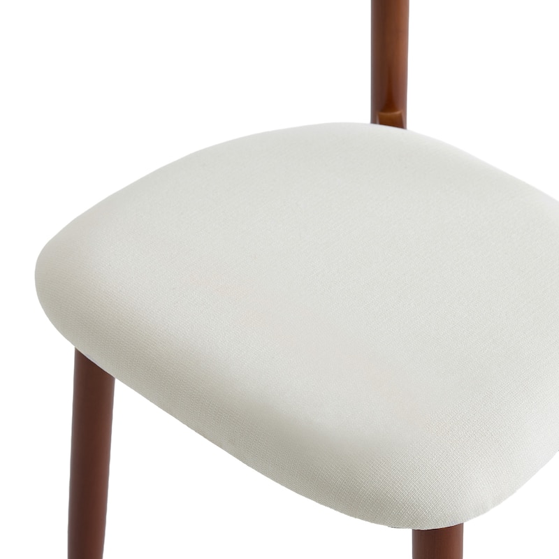 Modern Upholstered Linen Kitchen Dining Chair