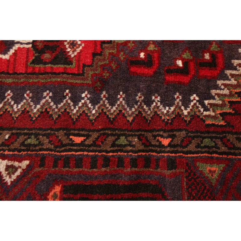 ECARPETGALLERY Hand-knotted Andelz Dark Red Wool Rug - 4'2 x 6'7