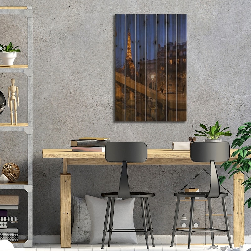 Avenue De Camoëns Print On Wood by Jérôme Labouyrie - Multi-Color