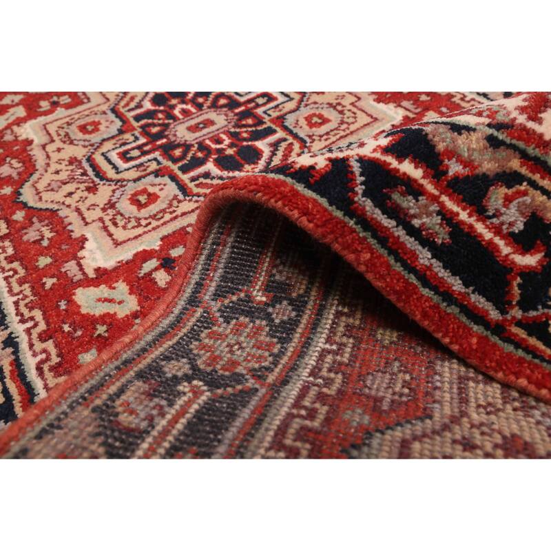 ECARPETGALLERY Hand-knotted Serapi Heritage Red Wool Rug - 3'0 x 11'10