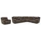 preview thumbnail 2 of 8, Signature Design by Ashley Dunleith Chocolate 7-Piece Upholstery Package - 109" W x 104" D x 43" H