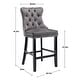 preview thumbnail 20 of 64, Contemporary Velvet Upholstered Counter Bar Stools Set of 4