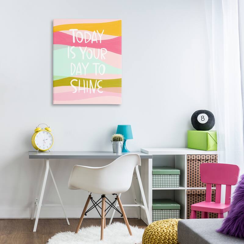 Stupell Pastel Day To Shine Canvas Wall Art Design By Mandy Ford Art + Illustration