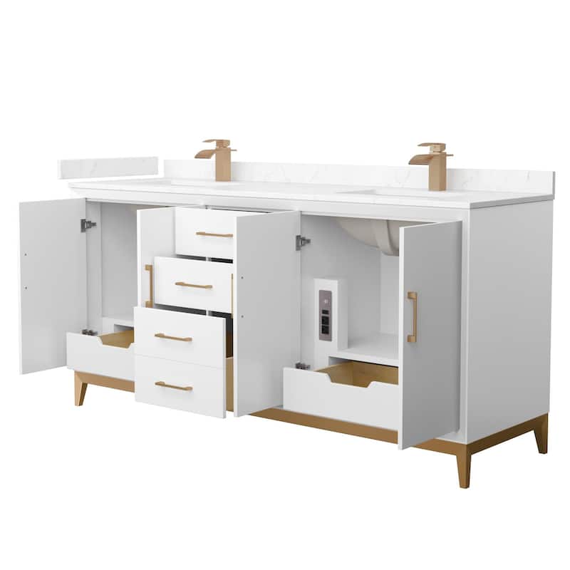 Wyndham Collection WCH818172D-VCA-UNSMXX Amici 72" Free Standing