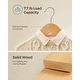 preview thumbnail 3 of 4, Kids Solid Wood Baby Hangers 10 Pack, Children's Coat Hangers with Pants Bar, Shoulder Notches, Swivel Hooks