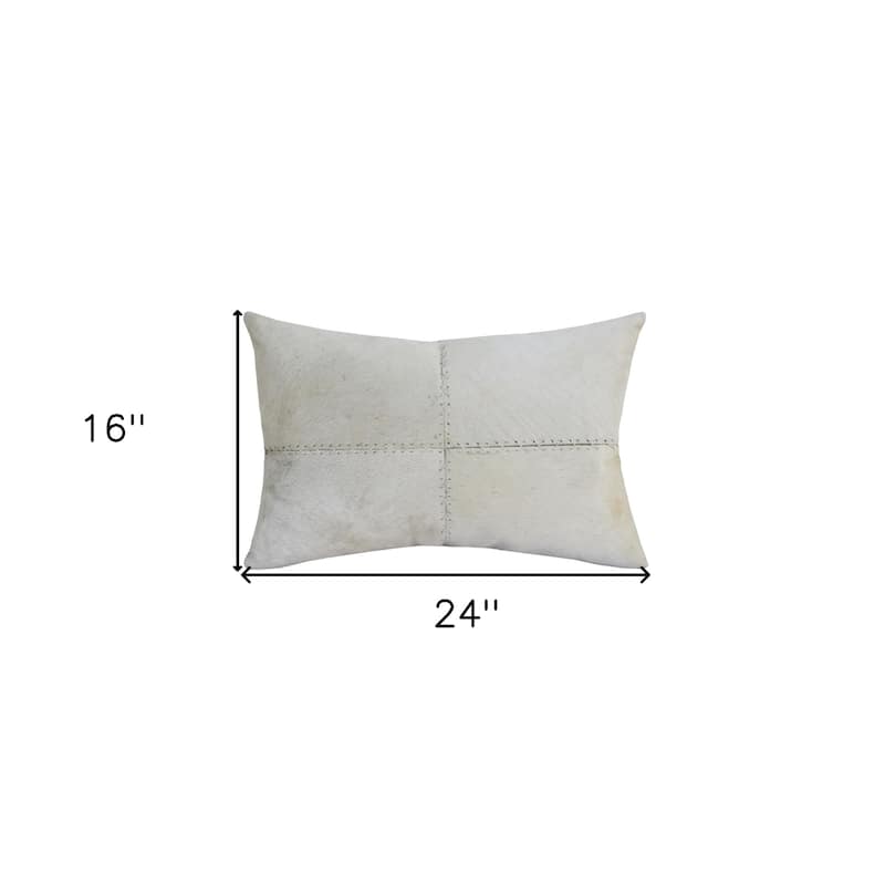 Ivory Lumbar Throw Pillow