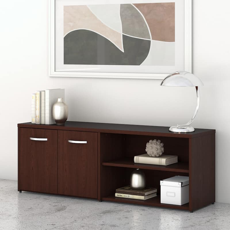Studio C Low Storage Cabinet with Doors by Bush Business Furniture