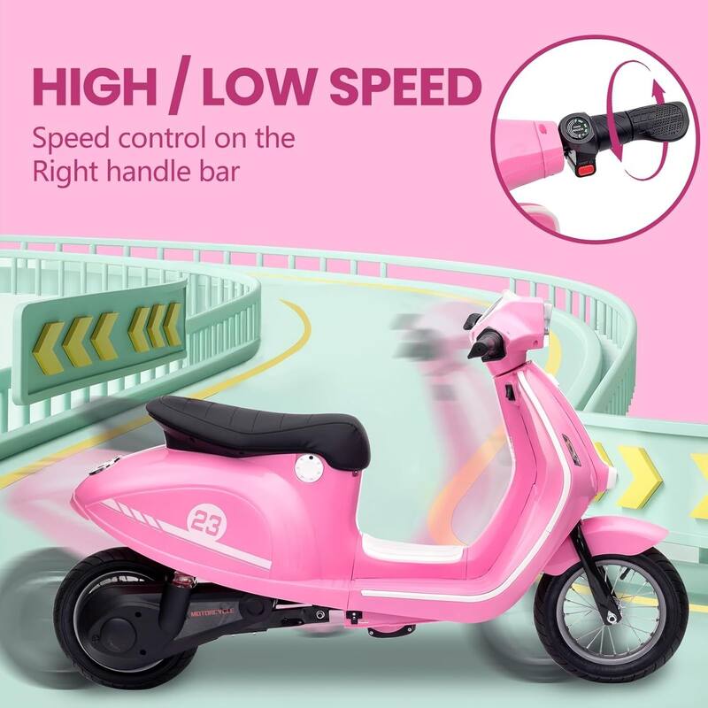 24V Electric Ride on Motorcycle Toy for Big Kids for Kids 8-12 Best Gift