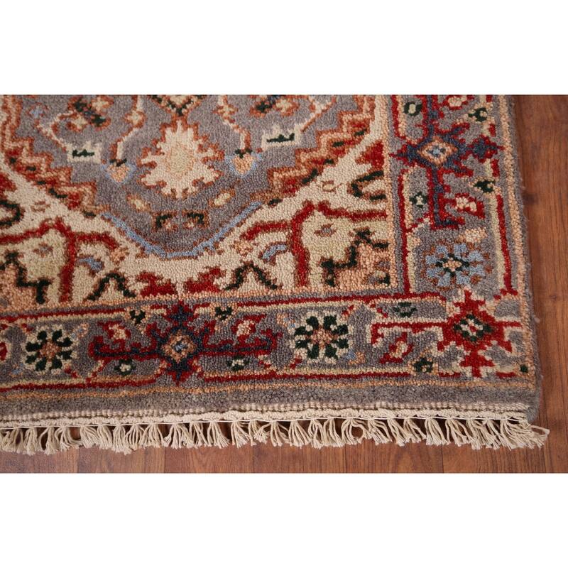 Gray Heriz Serapi Indian Accent Rug Handmade Oriental Wool Carpet - 2'0" x 3'0"