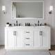 Option White / Giotto Quartz Top / Matte Black Hardware