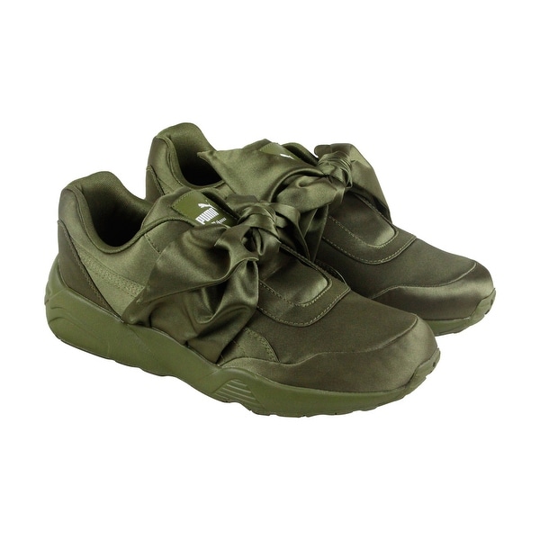 womens olive green puma sneakers
