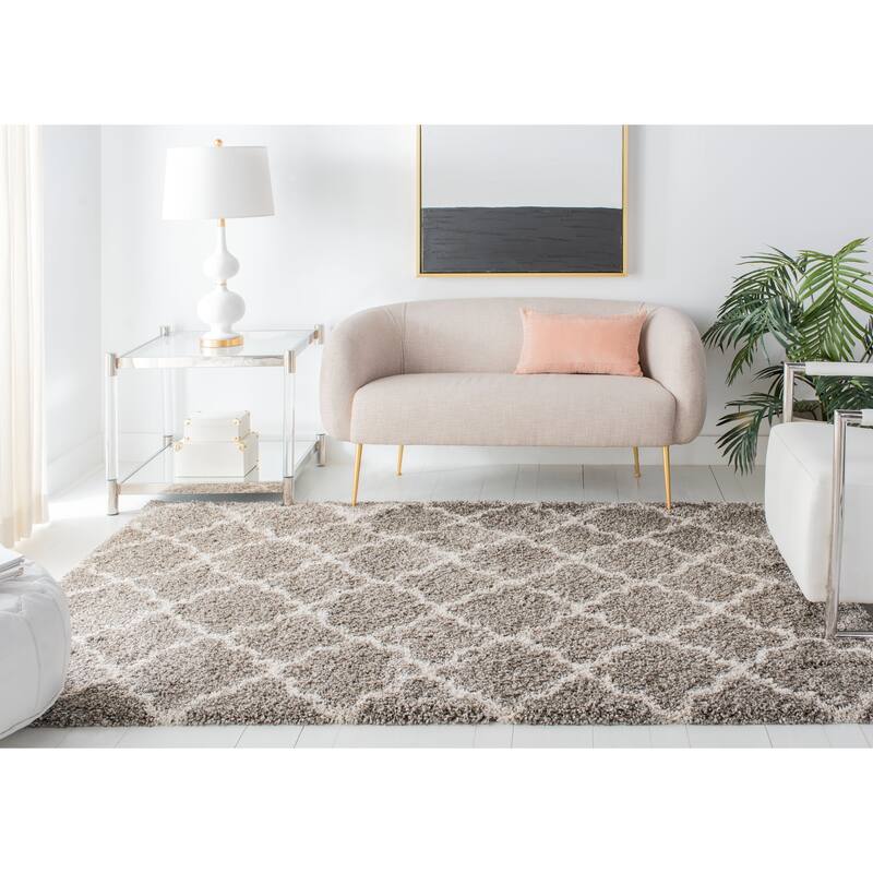 SAFAVIEH Hudson Shag Vitchka Glam Trellis 2-inch Area Rug