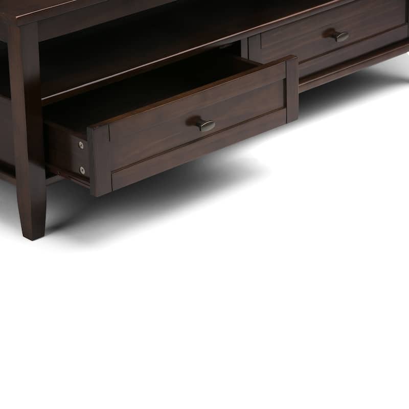 WYNDENHALL Norfolk Wood Transitional Coffee Table - 48 Inches wide