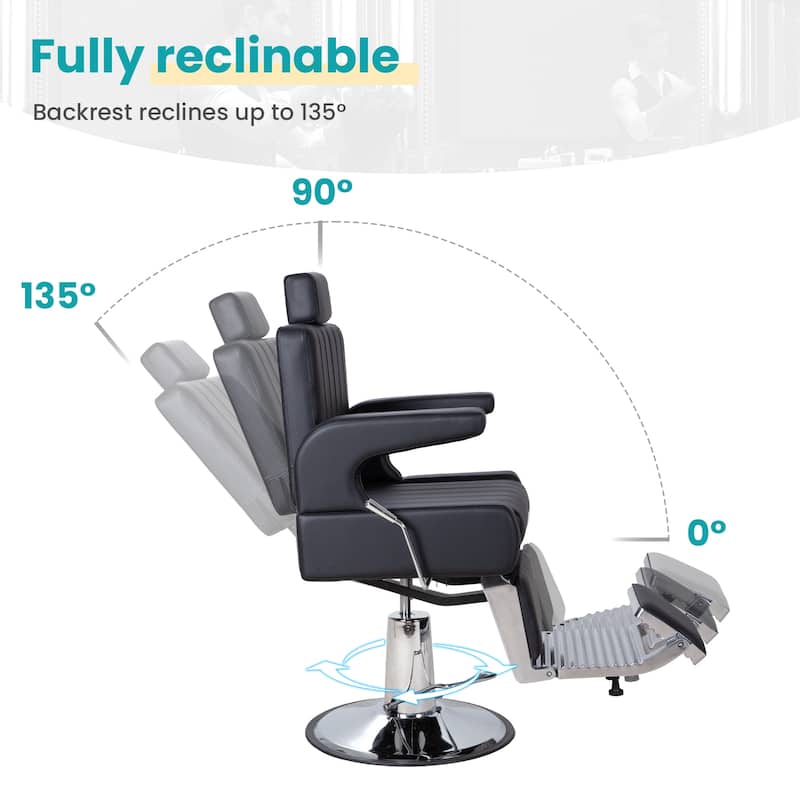 Heavy Duty Hydraulic Barber Chair Salon Chairs for Hair Stylist