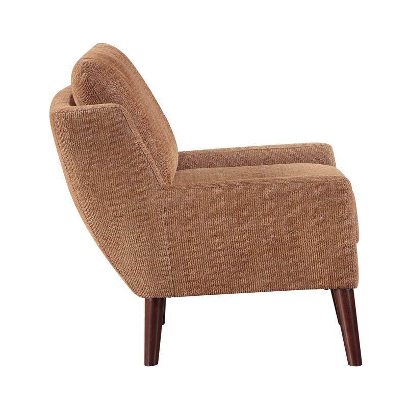Canyon 26.5" Chenille Accent Chair - Espresso Finish Solid Wood Legs