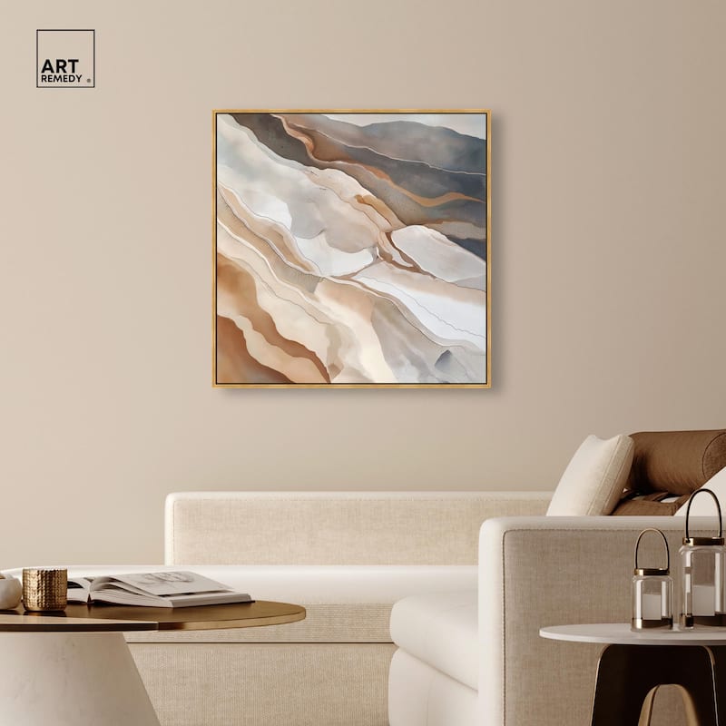 Earthen Flow Canvas by Art Remedy
