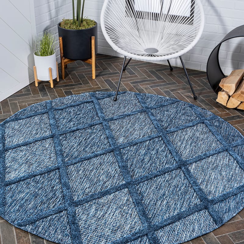 JONATHAN Y Talaia Diamond Trellis Indoor/Outdoor Area Rug