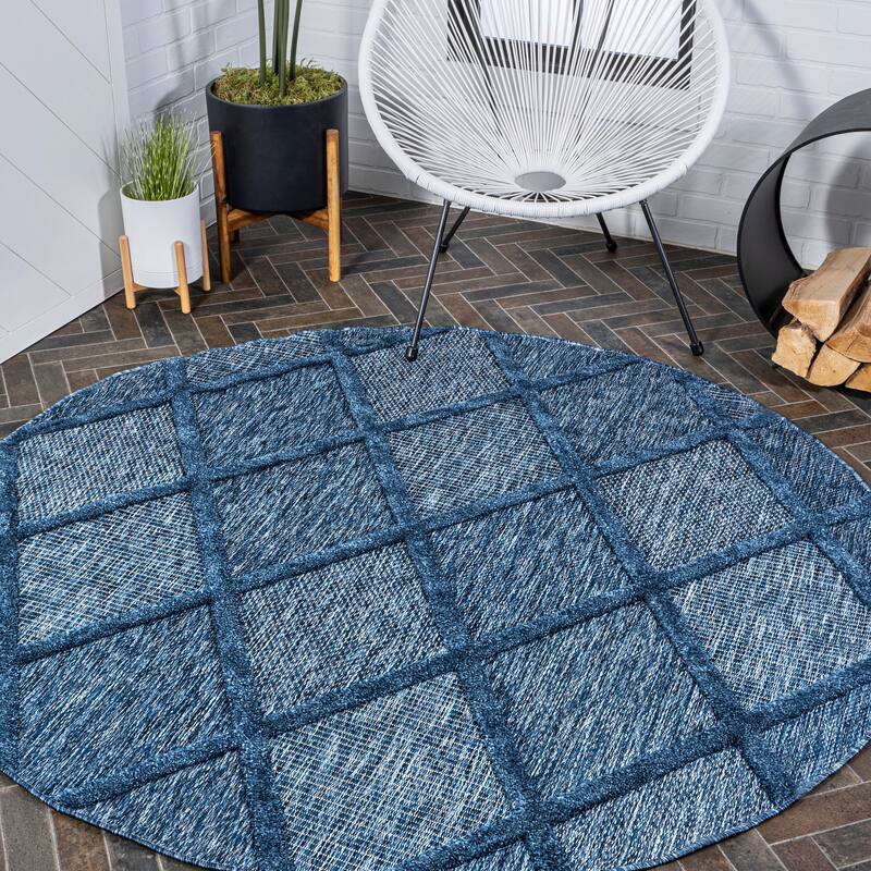 JONATHAN Y Talaia Diamond Trellis Indoor/Outdoor Area Rug