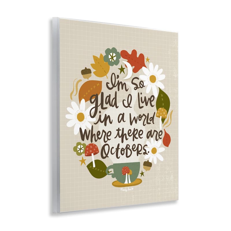 Stupell A World Where There Are Octobers Wall Plaque Art Design By Mandy Ford Art + Illustration