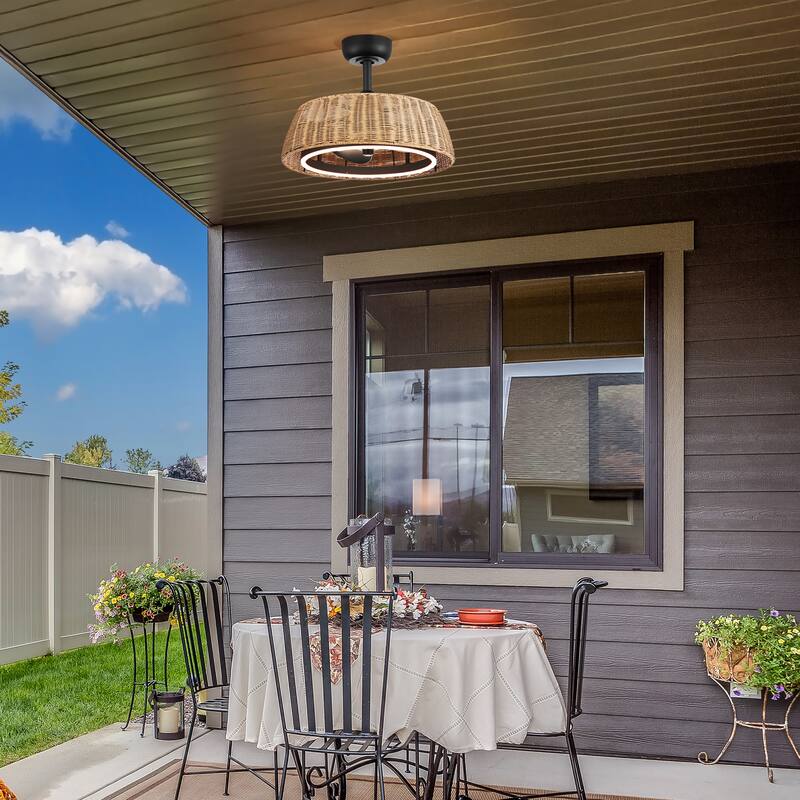 Modern Ceiling Fan with LED Light & Remote Control