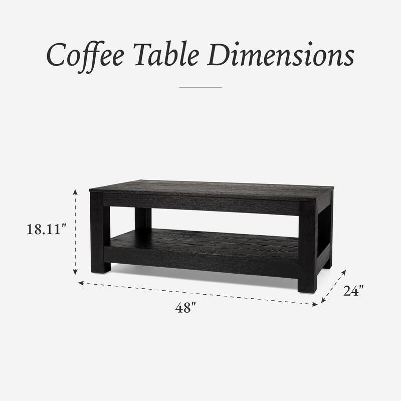 Maven Lane Paulo Wooden Coffee Table
