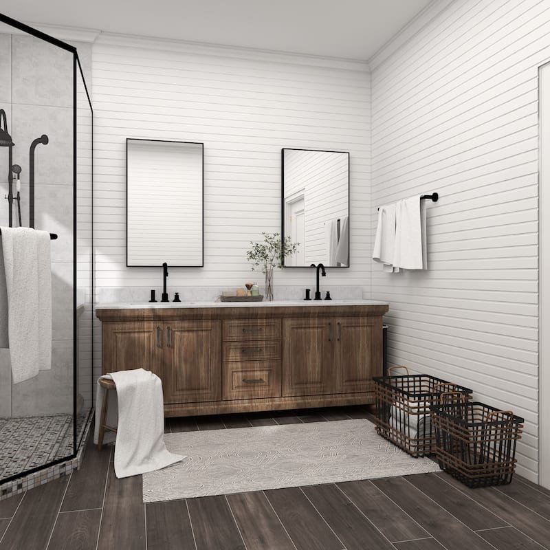 Black Seagrass Decorative and Functional Storage Basket with Handles (Set of 2)