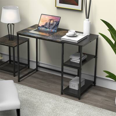 Office Computer Desk Workstations Small Executive Desk Rustic Brown