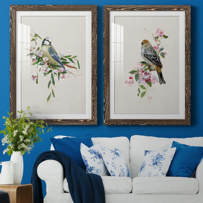 Spring Song Blue Bird-Premium Framed Print - Ready to Hang