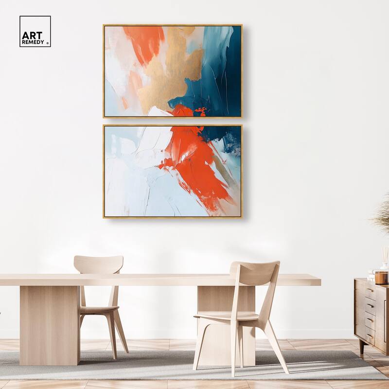 Bold and Bright I Canvas Set of 2 by Art Remedy