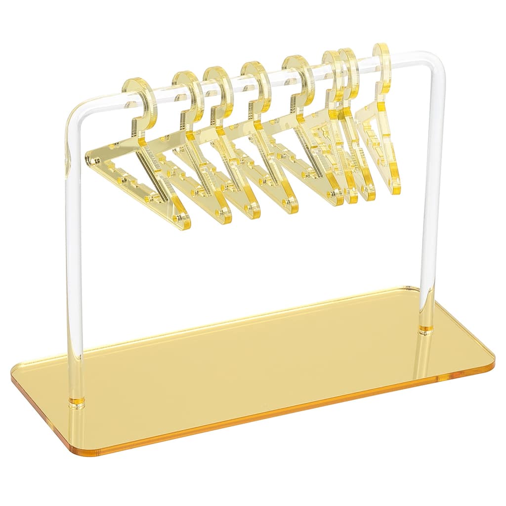1 Set Earring Holder 8 Coat Hangers, Acrylic Earring Organizer Stand