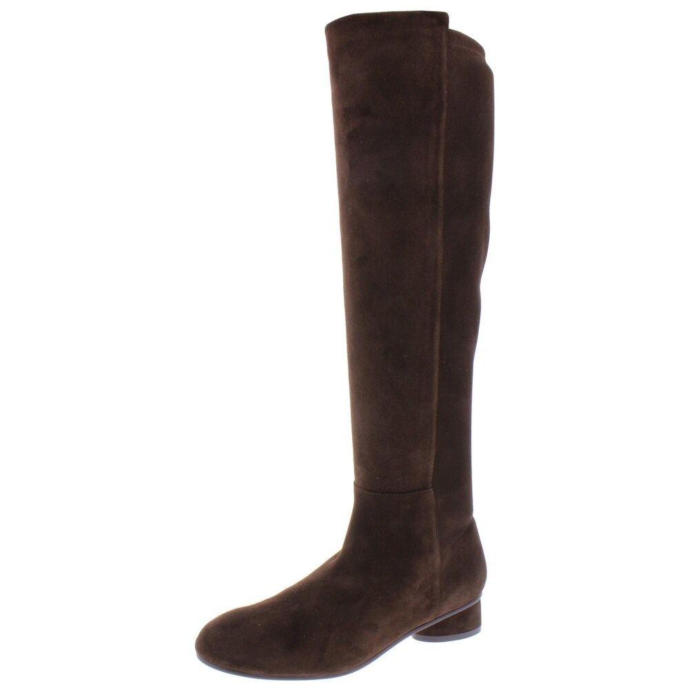 stuart weitzman women's eloise 30 almond toe suede boots