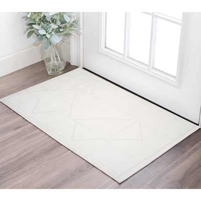 HomeRoots Geometric Rectangle Area Rug