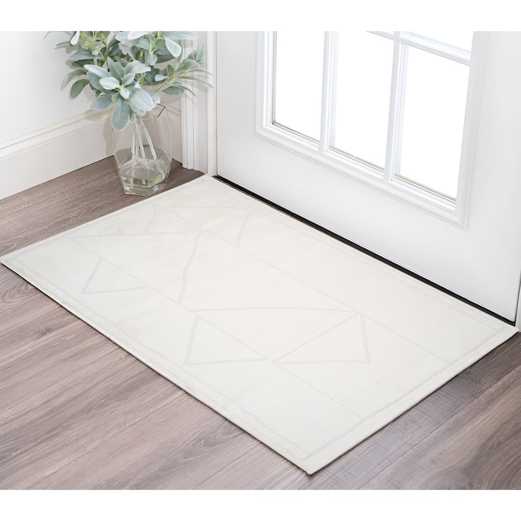 HomeRoots Geometric Rectangle Area Rug