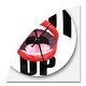 preview thumbnail 7 of 8, Designart 'Female Lips' Oversized Shabby Chic Wall CLock