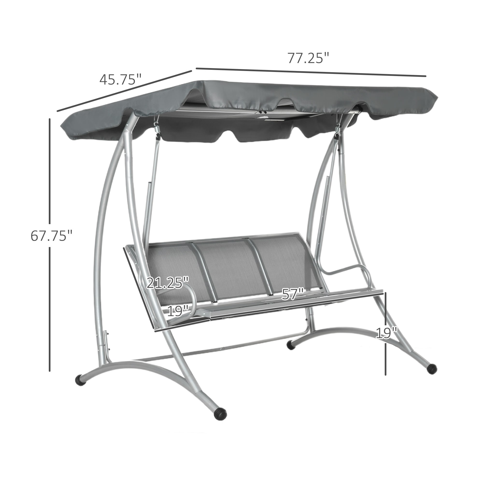 Ellister deluxe 3 seater swing seat discount
