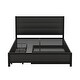 preview thumbnail 6 of 7, Queen Size Storage Platform Bed with Twin Size Trundle and 2-Drawers, Black
