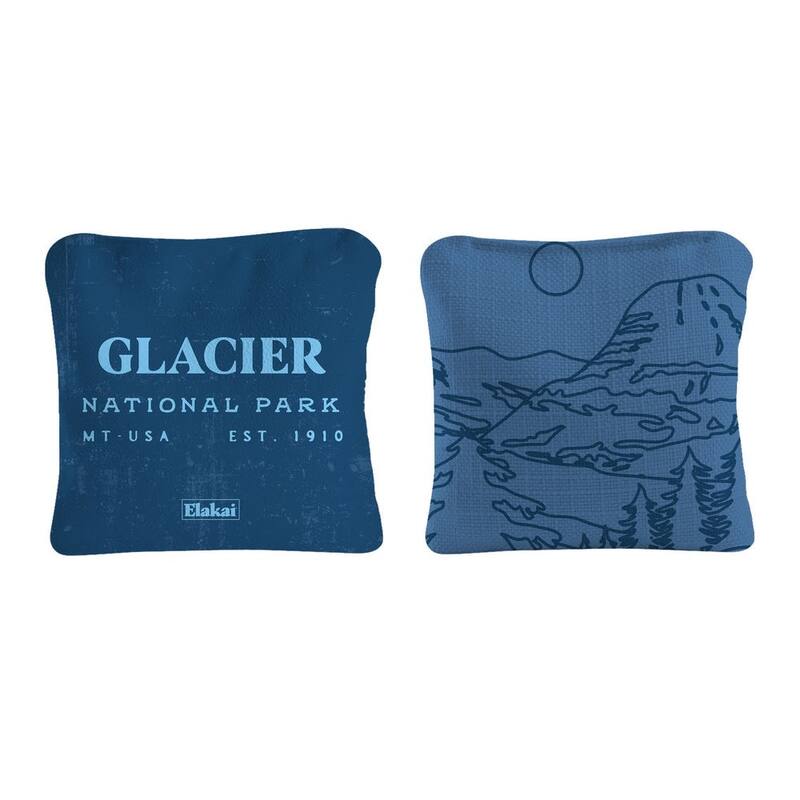 Glacier National Park Dual Sided Pro Cornhole Bags (Set of 4)