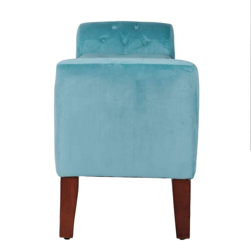 Copper Grove ArumVelvet Tufted Storage Bench / Settee