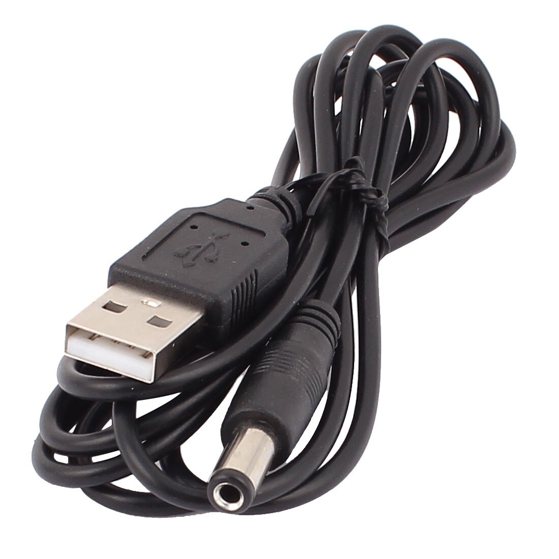 Usb 2 0 A Type Male To 5 5mm X 2 1mm Dc Plug Connector Power Cable 1 4m Black Overstock 17672755