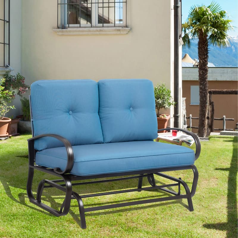Futzca Outdoor Patio Glider Rocking Bench